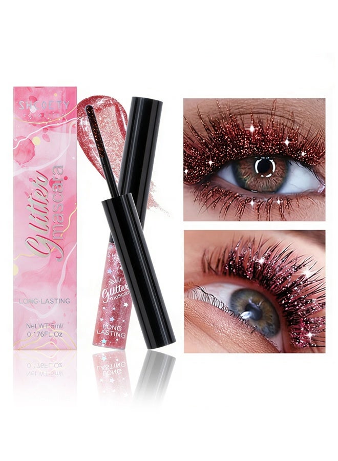 SHCOETY Colorful mascara - Waterproof, thick, curly, and long lashes for festive stage makeup. 5ml #02 - Image 1